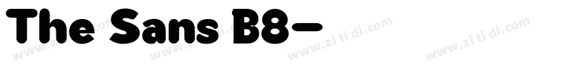 The Sans B8字体转换